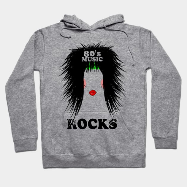 80s Music Rocks Hoodie by mailboxdisco